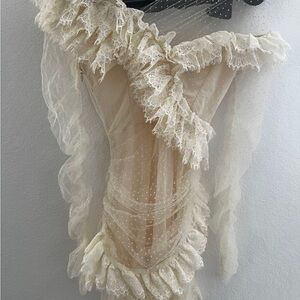 Delicate Cream Lace Chemise